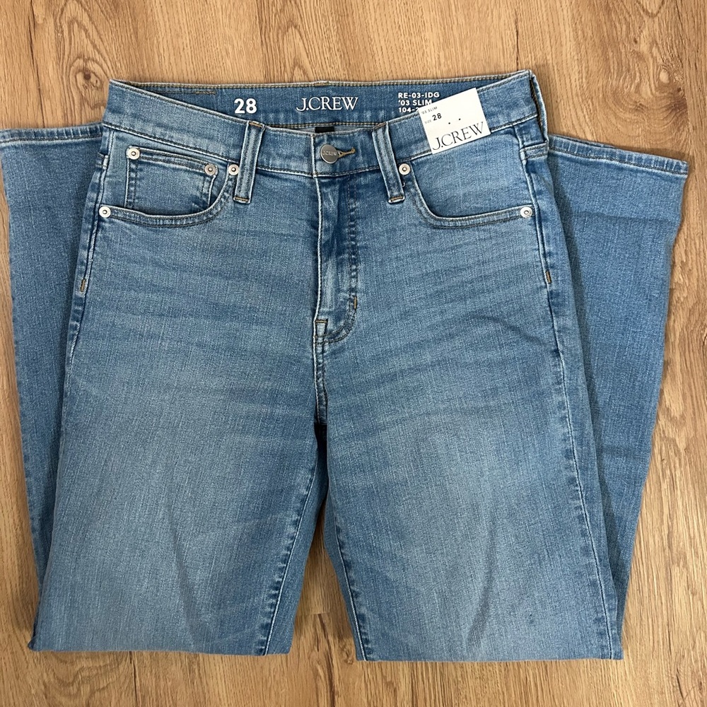 J. Crew Women's Light Blue Straight Leg Jeans